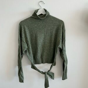 Wilfred Sage Green Turtleneck Sweater